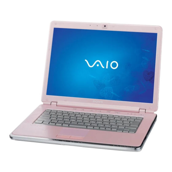 Sony Vaio VGN-SR Benutzerhandbuch