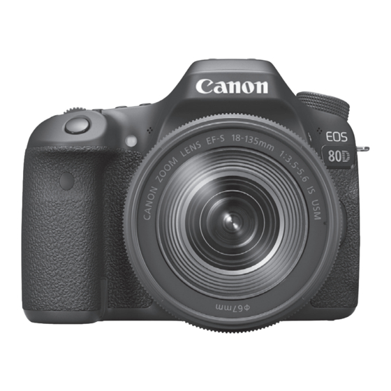 Canon EOS 80D Bedienungsanleitung