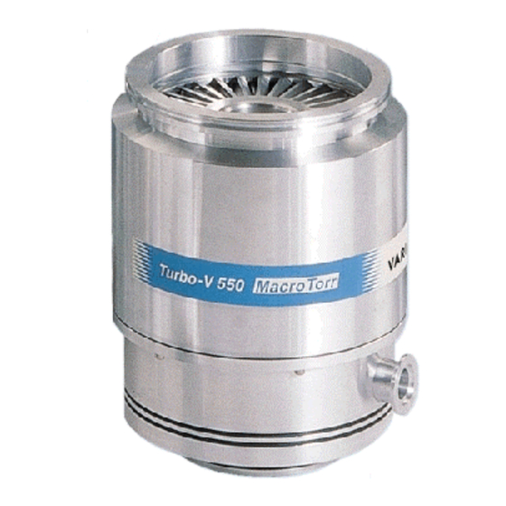 Varian Turbo-V 550 Bedienungshandbuch