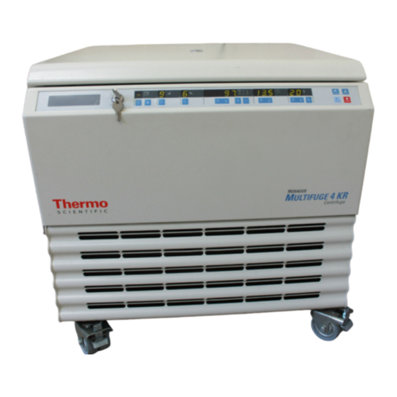 Thermo Scientific Heraeus Multifuge 4KR Gebrauchsanweisung