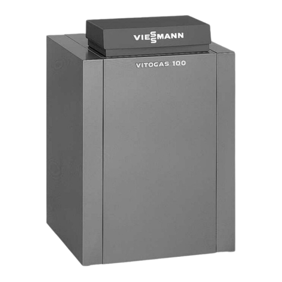 Viessmann Vitogas 100-F Typ GS1D Montageanleitung Für Die Fachkraft