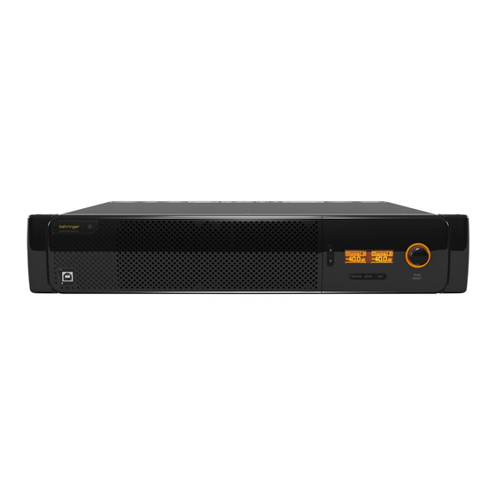 Behringer Eurocom AX6240 Schnellstartanleitung