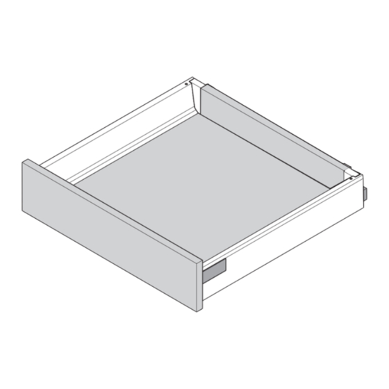 blum TANDEMBOX intivo Bedienungsanleitung