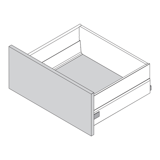 blum TANDEMBOX intivo Montageanleitung