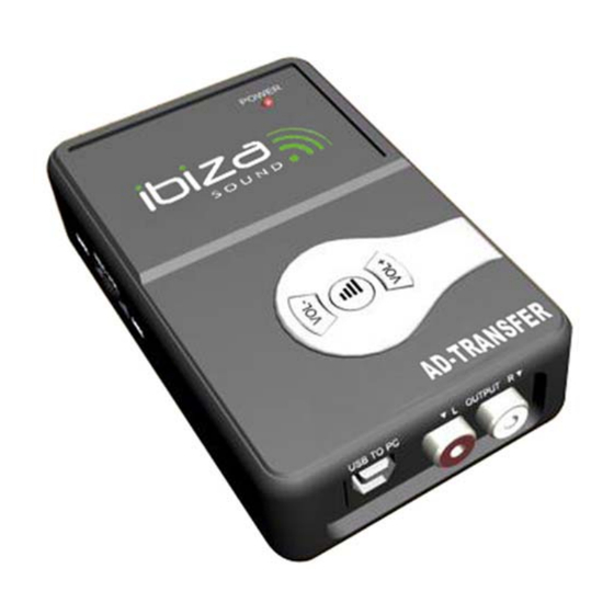 Ibiza sound AD-TRANSFER Bedienungsanleitung