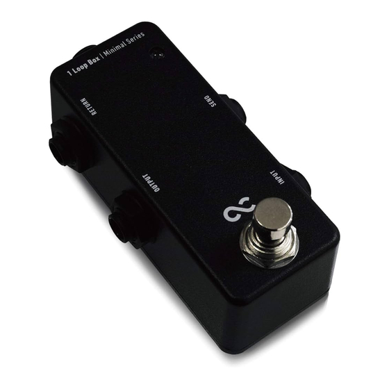 One Control Minimal 1 Loop Box Bedienungsanleitung