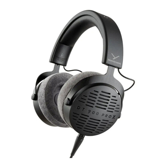 Beyerdynamic DT 900 PRO X Bedienungsanleitung