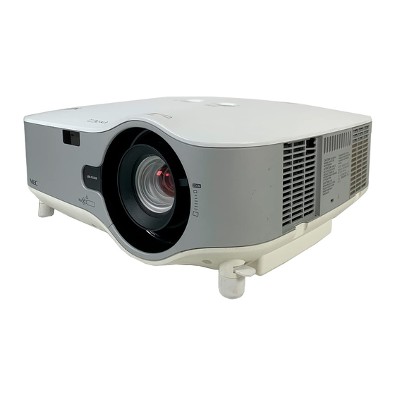 NEC NP3250 Kurzanleitung