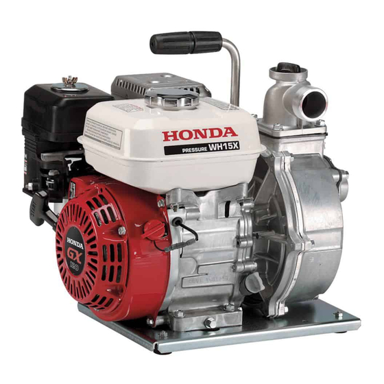 Honda WH15X Bedienungsanleitung