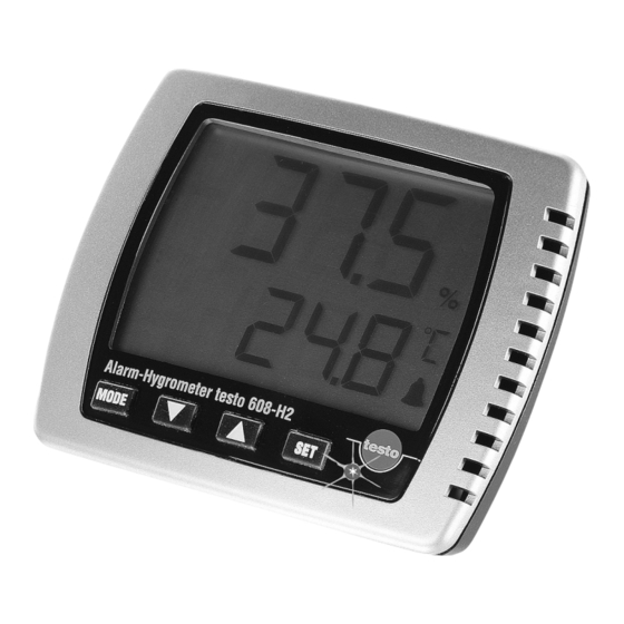 testo 608-H1 Bedienungsanleitung