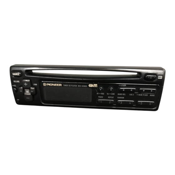 Pioneer DEH-615RDS Bedienungsanleitung