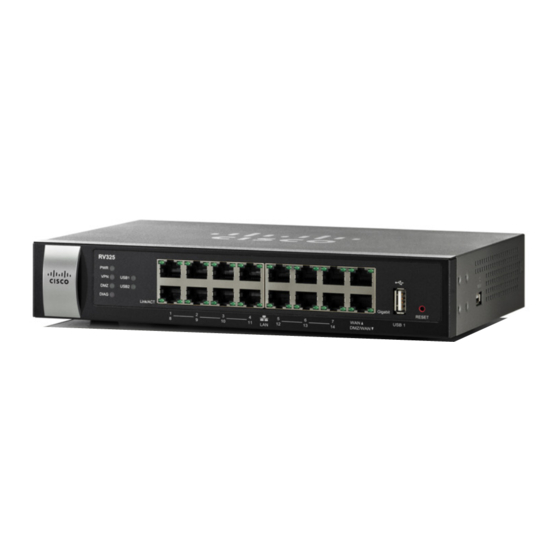 Cisco RV320 Handbücher