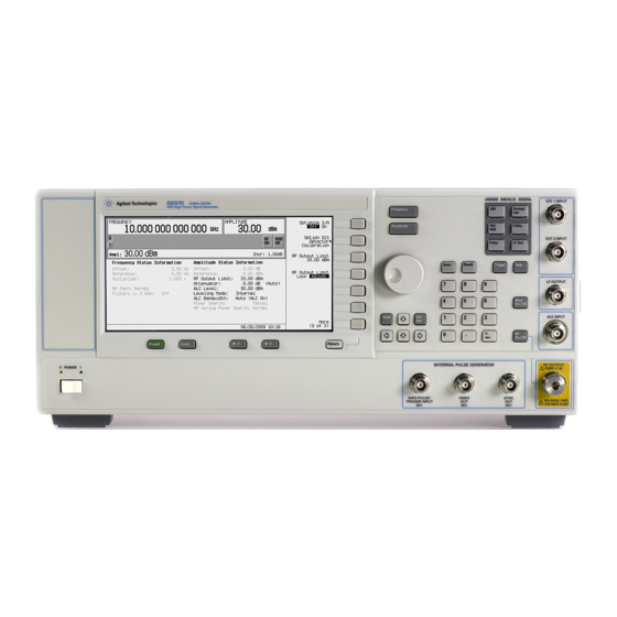 Agilent Technologies E8257D PSG Benutzerhandbuch
