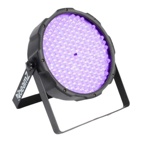 Beamz LED FlatPAR-186x10mm UV, DMX Handbücher