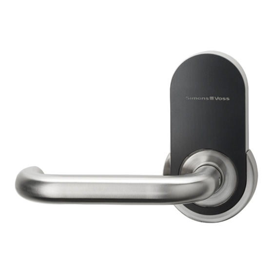 Simons Voss Technologies Digital SmartHandle AX Stationary installation Kurzanleitung