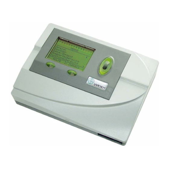 Technische Alternative UVR 1611 Bedienungsanleitung