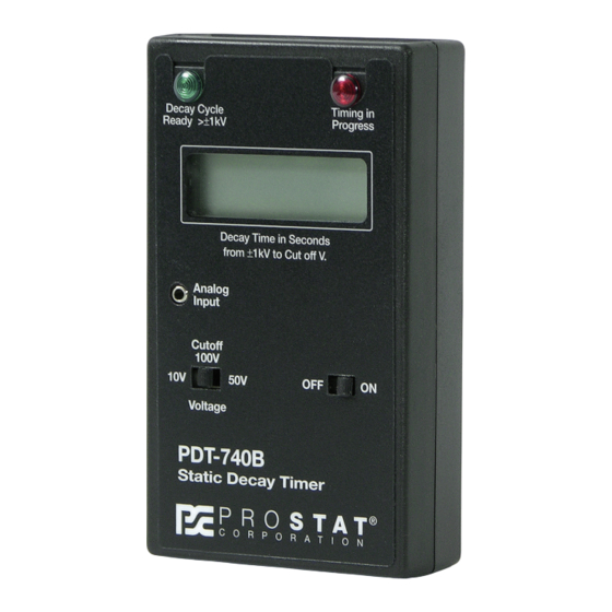 Prostat pdt-740b Benutzerhandbuch