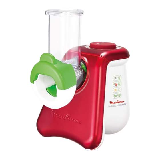 Moulinex fresh express max Bedienungsanleitung