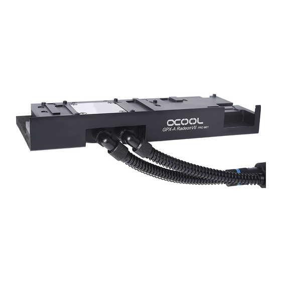 Alphacool GPX PRO A RADEON VII M01 Bedienungsanleitung