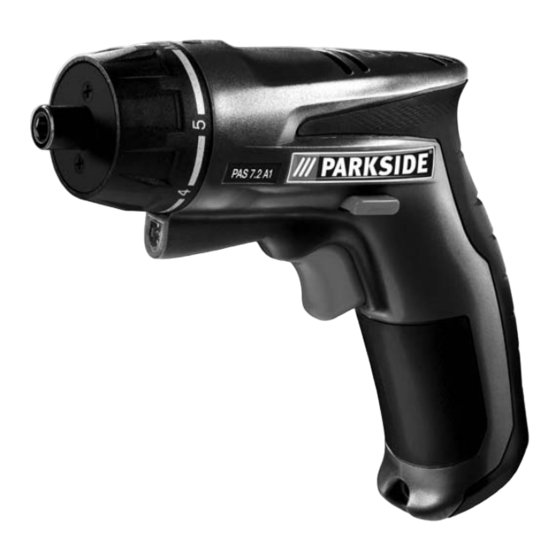 Parkside PAS 7.2 A1 Bedienungs- Und Sicherheitshinweise