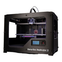 MakerBot Replicator 2 Bedienungsanleitung