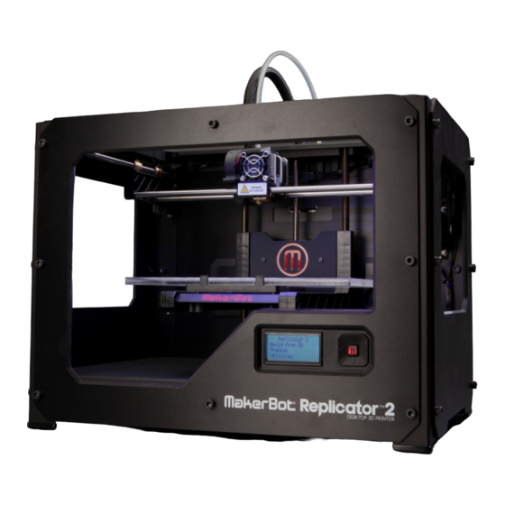 MakerBot Replicator 2 Bedienungsanleitung