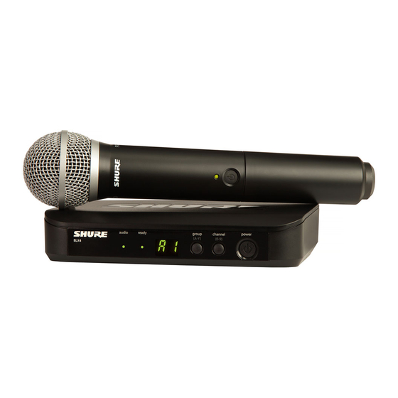 Shure BLX series Handbuch
