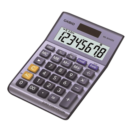 Casio MS-80VERII Bedienungsanleitung