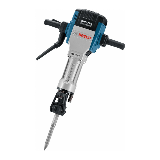 Bosch GSH 27 VC Instandsetzungshinweise