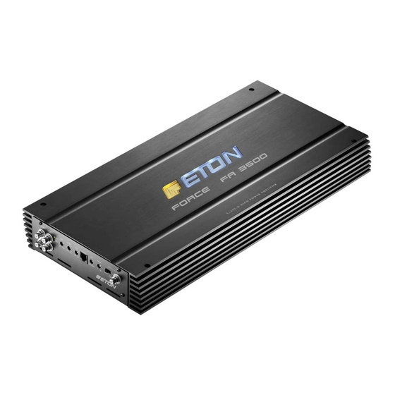 Eton FORCE FA 2500 Einbau /Bedienung
