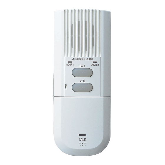 Aiphone JA-2SD Einbau & Bedienungsanleitung