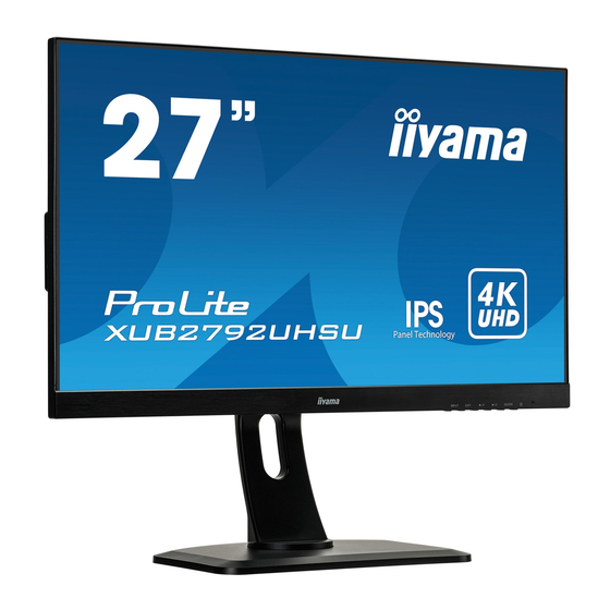 iiyama ProLite XUB2792UHSU Handbücher