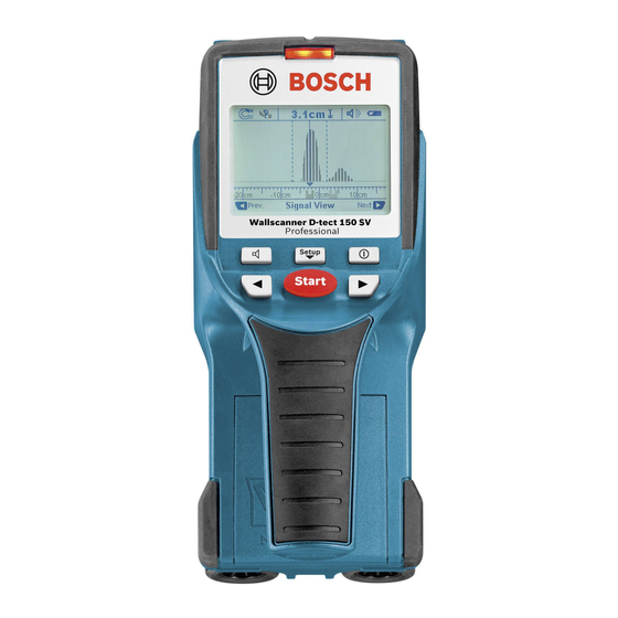 Bosch D-tect 150 SV Professional Originalbetriebsanleitung