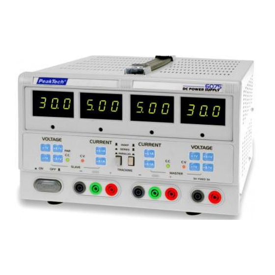 PeakTech 6075 Bedienungsanleitung