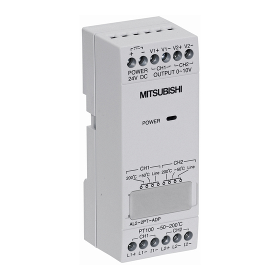 Mitsubishi AL2-2PT-ADP Installationsanleitung
