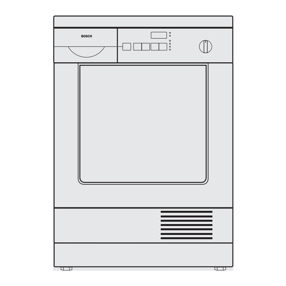 Bosch WTL121 Gebrauchs- Und Aufstellanleitung
