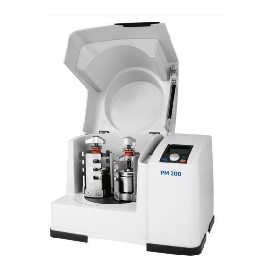 Retsch PM100 Bedienungsanleitung