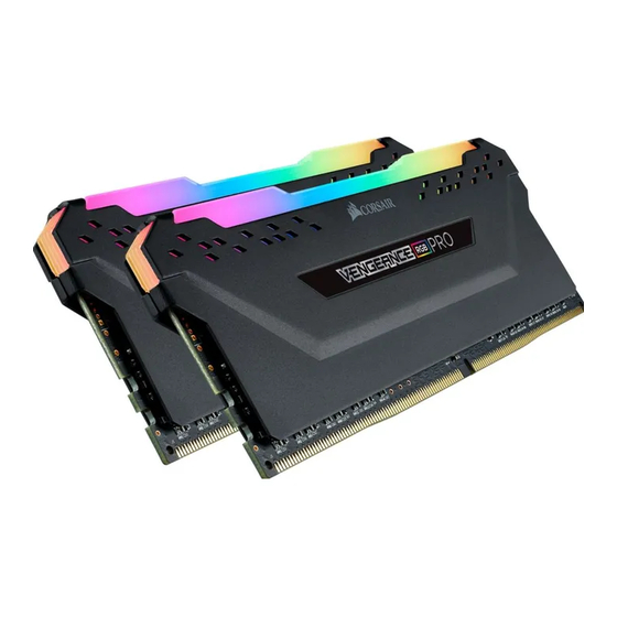 Corsair RGB MEMORY Bedienungsanleitung