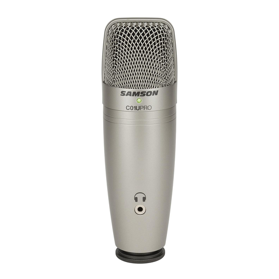 Samson CO1U PRO Bedienungsanleitung