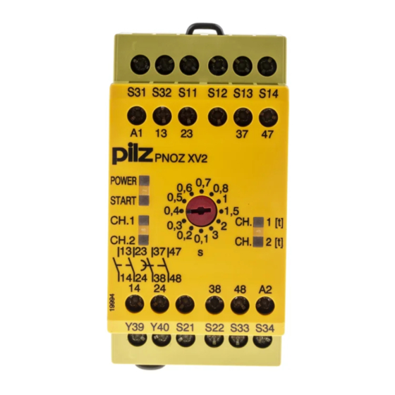 Pilz PNOZ XV2 Betriebsanleitung