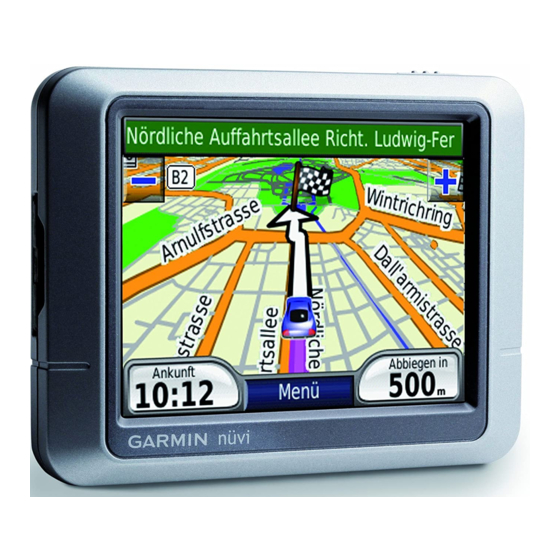 Garmin NUVI 200 Benutzerhandbuch