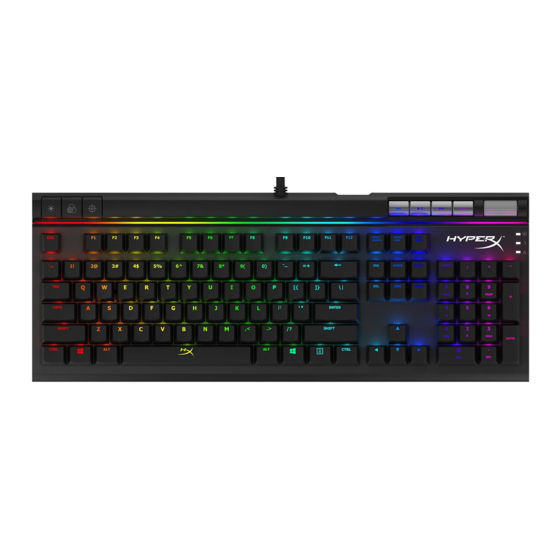 HyperX Alloy Elite RGB Anleitungen