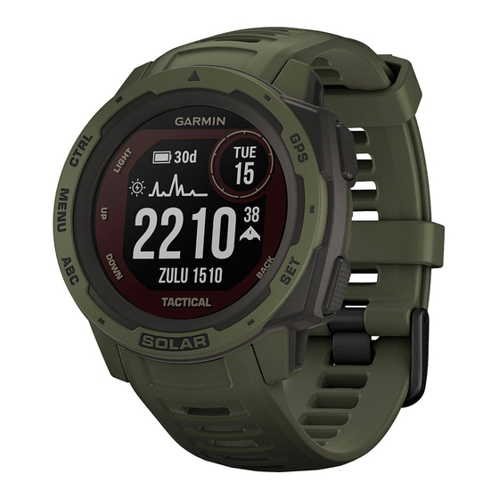 Garmin INSTINCT SOLAR TACTICAL Benutzerhandbuch