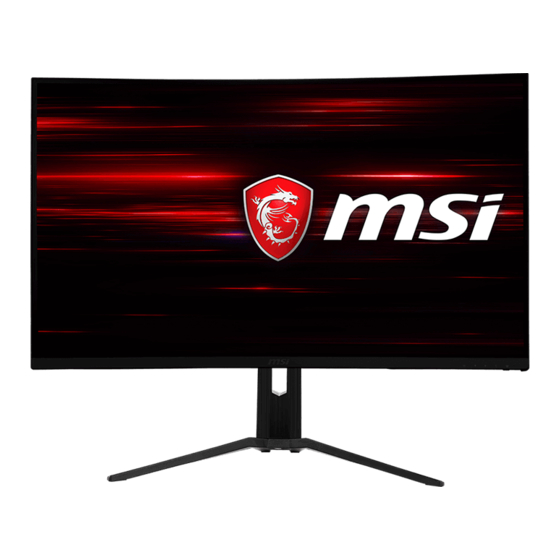MSI Optix-Series Bedienungsanleitung