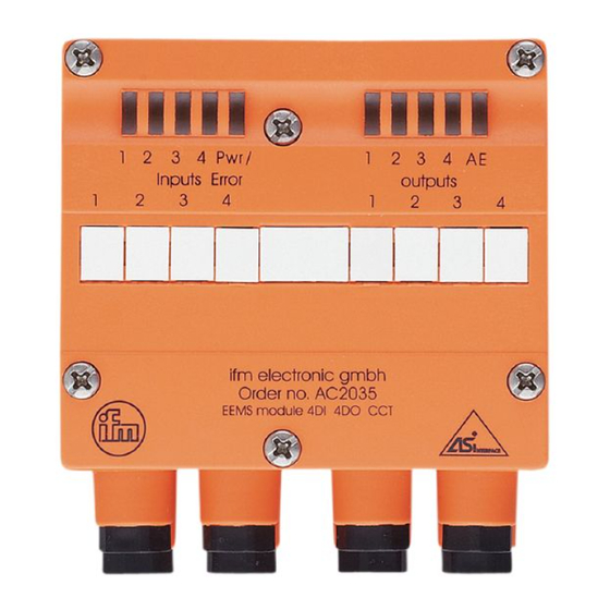 IFM Electronic ASinterface AC2035 Montageanleitung