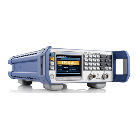 Rohde & Schwarz RSC Handbücher