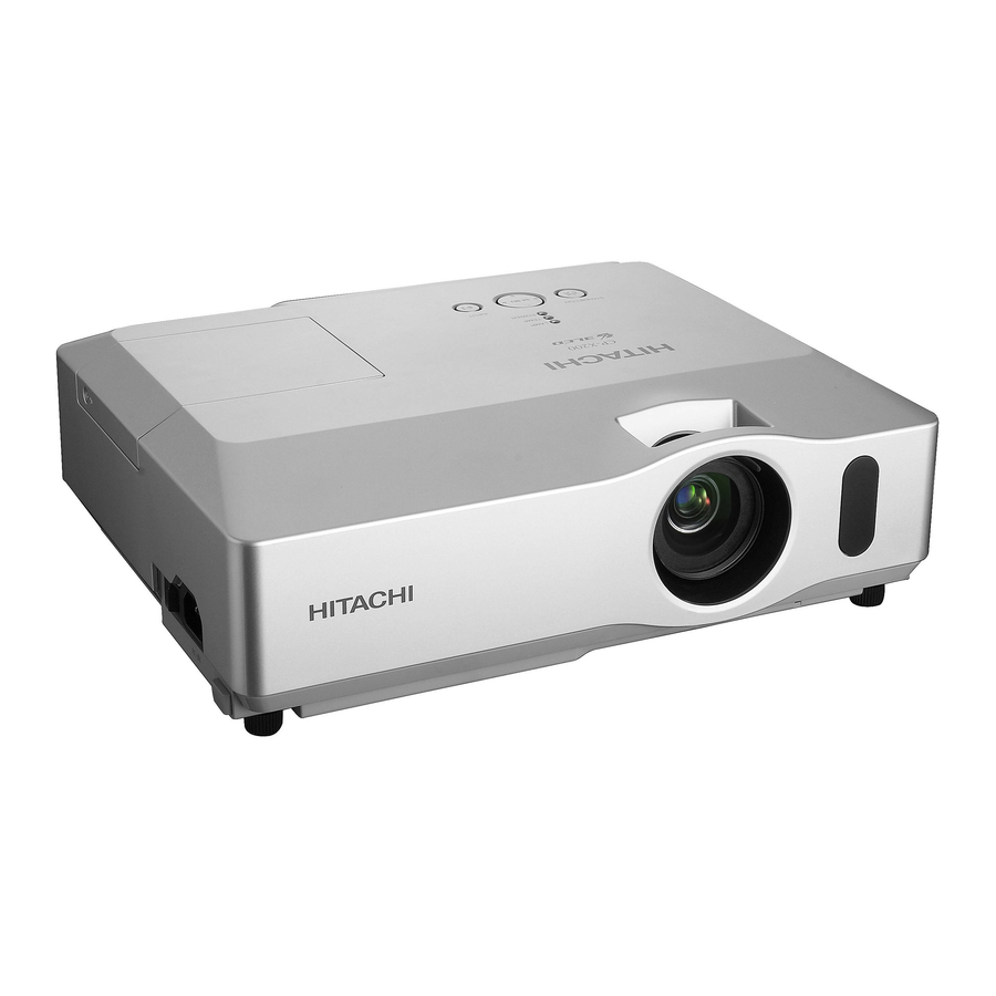 Hitachi CP-X201 Bedienungsanleitung-Benutzerhandbuch