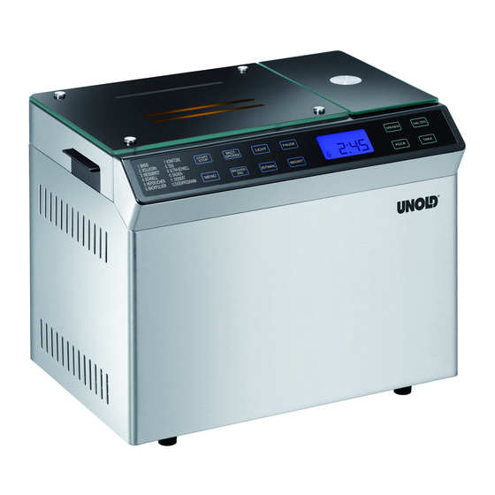 Unold Backmeiser 68615 Bedienungsanleitung