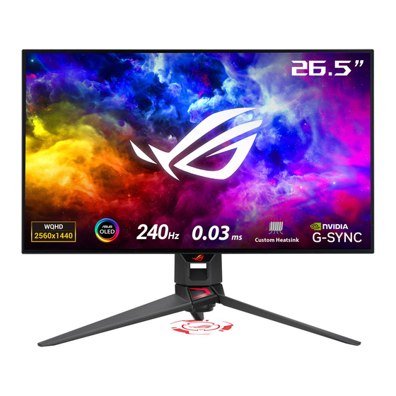 Asus ROG SWIFT OLED PG27AQDM Bedienungsanleitung