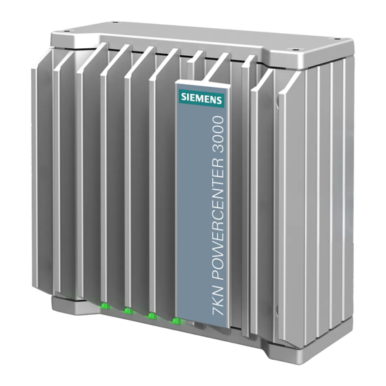 Siemens SENTRON 7KN POWERCENTER 3000 Gerätehandbuch